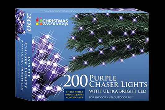 Christmas Workshop Purple Chaser Lights