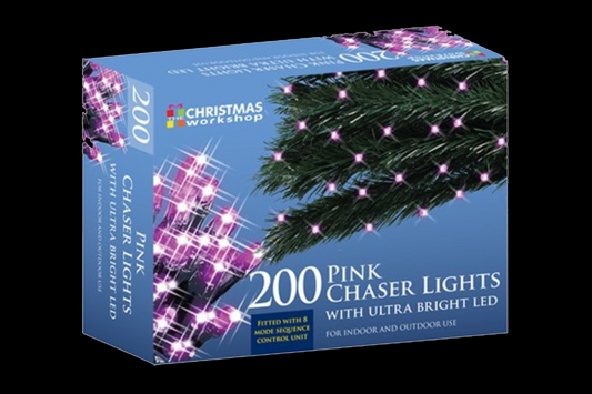 Christmas Workshop Pink Chaser Lights