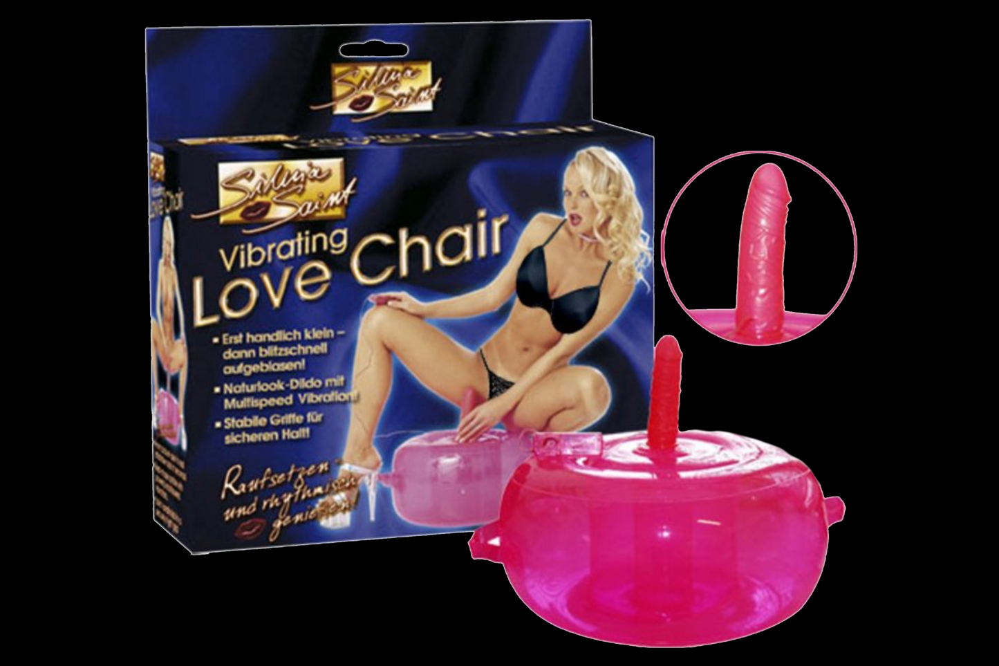 Silvia Saint Vibrating Love Chair, 6"