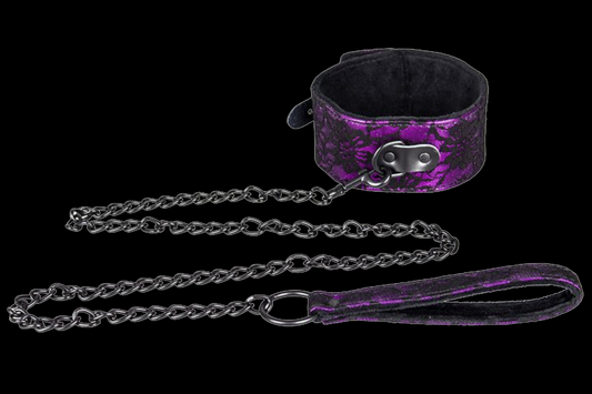 Collars with Chain Leashes