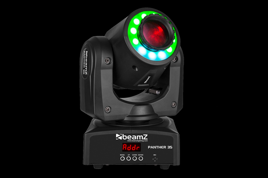 BeamZ Panther35 LED Spot Moving Head Light with LED Ring